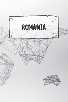 Romania: Dotted Travel Diary Notebook or Journey Dotted Grid Journal - Holiday Trip Pocketbook for Men and Women with Dots