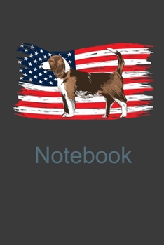 Paperback Notebook: Perfect Notebook For American Dog Lover. Cute Cream Paper 6*9 Inch With 100 Pages Notebook For Writing Daily Routine, Book