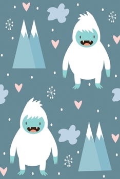 Paperback Notes: Cute Yeti / Medium Size Notebook with Lined Interior, Page Number and Daily Entry Ideal for Organization, Taking Notes Book