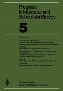 Paperback Progress in Molecular and Subcellular Biology Book