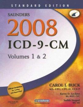 Paperback Saunders 2008 ICD-9-CM, Volumes 1 and 2 Standard Edition Book