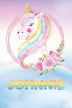 Paperback Johnnie: Johnnie's Unicorn Personal Custom Named Diary Planner Perpetual Calander Notebook Journal 6x9 Personalized Customized Book