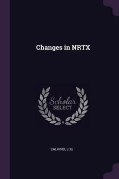 Paperback Changes in NRTX Book