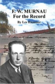 Paperback F. W. Murnau: For the Record Book