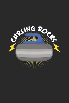 Curling rocks: 6x9 Curling | dotgrid | dot grid paper | notebook | notes