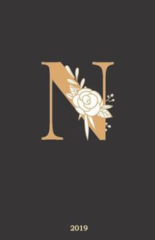 Paperback N 2019: Monthly and Weekly Diary 2019 (Also Dec 2018) with Yearly Overviews, Monthly Calendars and Weekly 2-Page Horizontal La Book