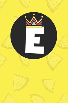 E : Personalized E letter notebook ! Unique customized Gift for whose names begin with E, beautiful journal for Men / Women -  with 120 Page , ... ( E notebook): The best gift for E letter