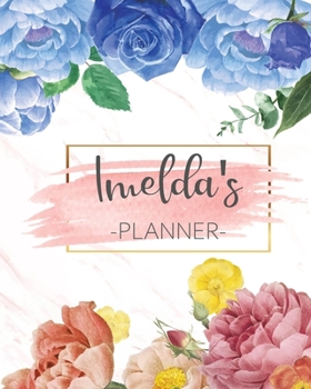 Paperback Imelda's Planner: Monthly Planner 3 Years January - December 2020-2022 - Monthly View - Calendar Views Floral Cover - Sunday start Book