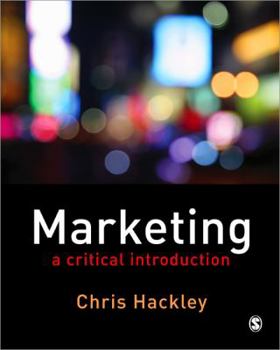 Paperback Marketing: A Critical Introduction Book