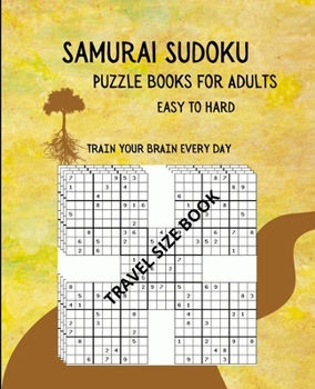 Paperback Samurai Sudoku Puzzle Books for Adults Easy to Hard Train Your Brain Every Day Book