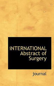 Paperback International Abstract of Surgery Book