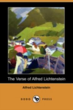 Paperback The Verse of Alfred Lichtenstein (Dodo Press) Book