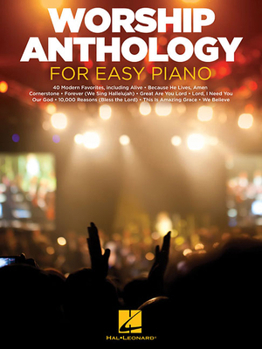 Paperback Worship Anthology for Easy Piano Book