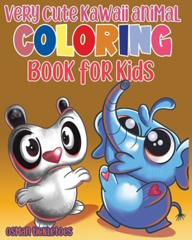 Paperback Very Cute Kawaii Animal Coloring Book for Kids Book