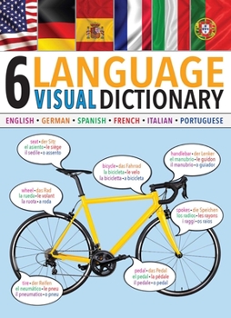 Paperback 6-Language Visual Dictionary Book