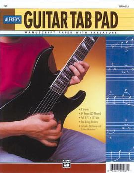 Paperback Guitar Tab Pad: Loose Pages (3-Hole Punched for Ring Binders) Book