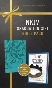 Product Bundle NKJV, Graduation Gift, Bible Pack for Her, Blue, Red Letter Edition Book