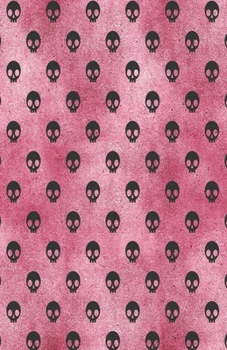 Paperback Dot Grid Journal Notebook: Pink Gothic Glam Rocker Goth Skull - Bullet Planner Book - Dotted Grid - 5.5 X 8.5" 120 Pg - DIY Weekly Spread - Organ Book