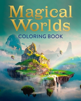 Paperback Magical Worlds Coloring Book