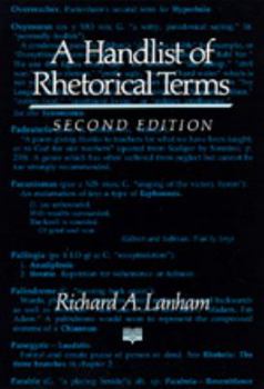 Paperback A Handlist of Rhetorical Terms Book
