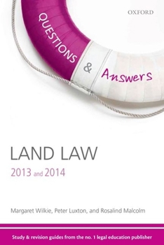 Paperback Q & A Revision Guide Land Law 2013 and 2014 Book