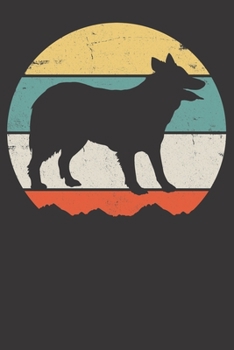 Paperback Notebook: Border Collie Dot Grid 6x9 120 Pages Book