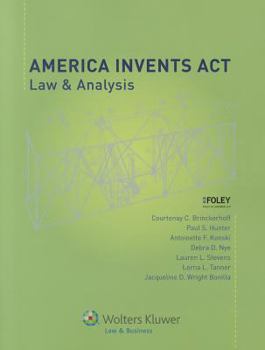 Paperback America Invents ACT: Law & Analysis Book