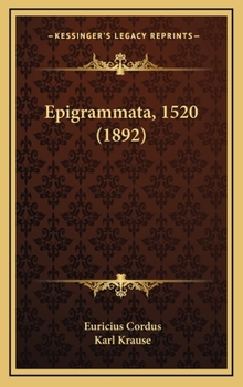 Hardcover Epigrammata, 1520 (1892) [Latin] Book