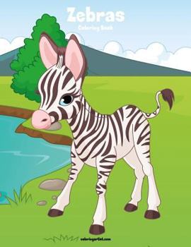 Paperback Zebras Coloring Book 1 Book