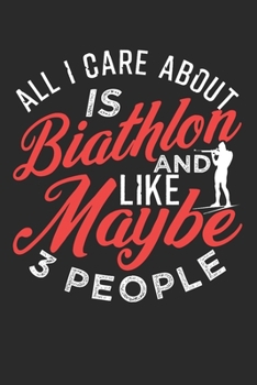 BIATHLON: Biathlon Notebook the perfect gift idea for biathlon athletes or biathlon fans. The paperback has 120 white pages with dot matrix that support you in writing or sketching.