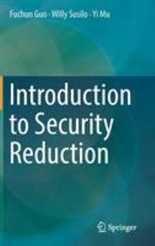 Hardcover Introduction to Security Reduction Book