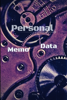 Paperback Personal Data Memo Notes Book Diary Blue: Personal Data Memo Notes Book Diary Blue Line Book