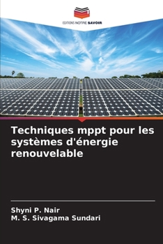 Paperback Techniques mppt pour les systèmes d'énergie renouvelable [French] Book