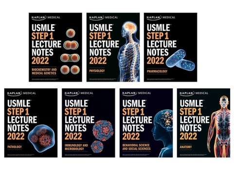 Paperback USMLE Step 1 Lecture Notes 2022: 7-Book Set Book