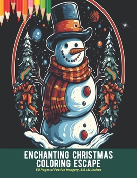 Enchanting Christmas Coloring Escape: 50 Pages of Festive Imagery, 8.5 x11 inches