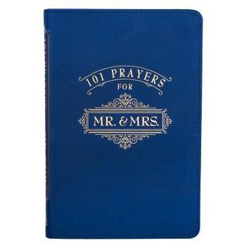 Imitation Leather 101 Prayers for Mr. and Mrs. Blue Lux-Leather Book