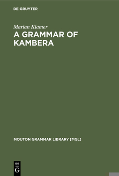 Hardcover A Grammar of Kambera Book