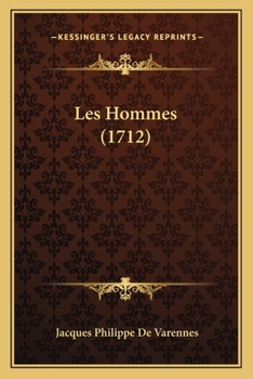 Paperback Les Hommes (1712) [French] Book