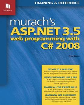 Paperback Murach's ASP.NET 3.5 Web Programming with C# 2008 Book
