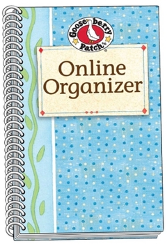 Spiral-bound Blue Online Organizer Book