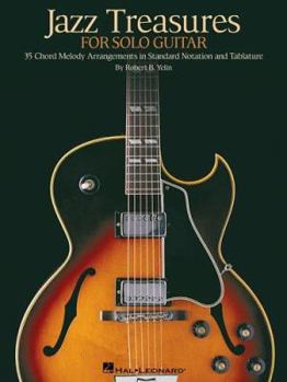 Paperback Jazz Treasures for Solo Guitar Book