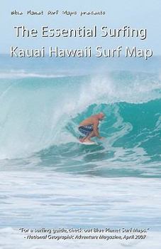 Paperback The Essential Surfing Kauai Hawaii Surf Map Book