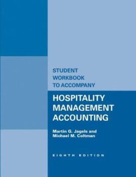 Paperback Student Workbook to Accompany Hospitality Management Accounting, 8e Book