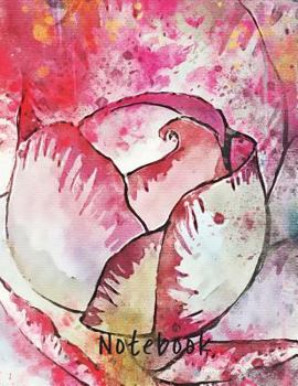 Paperback Notebook: Rose 8.5x11 Book