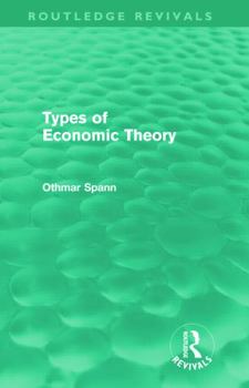 Hardcover Types of Economic Theory Book
