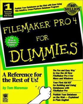Paperback Filemaker Pro 4 for Dummies Book
