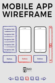 Paperback Mobile App Wireframe: Wireframes for app designer and creators [French] Book