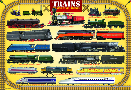 Misc. Trains 100-Piece Puzzle Book