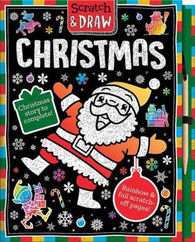 Hardcover Scratch and Draw Christmas Book