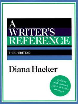 Paperback A Writer's Reference (Internet Edition) Book